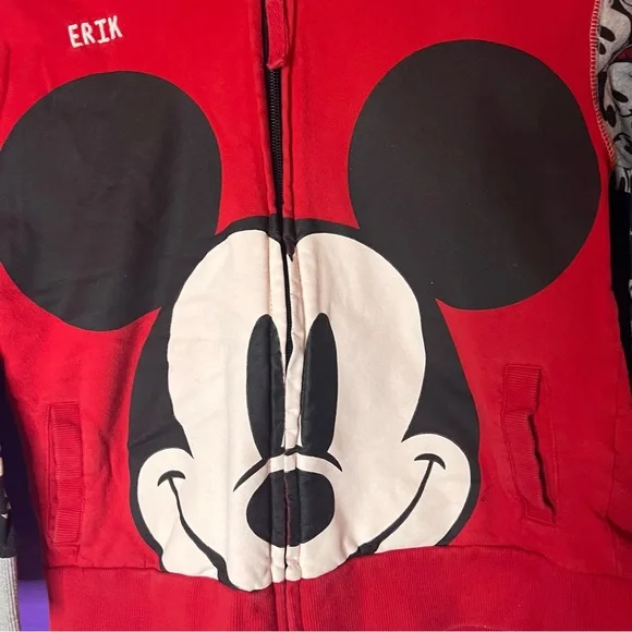 Little Boys Disney Mickey Mouse hooded zip up jacket - Picture 3 of 6
